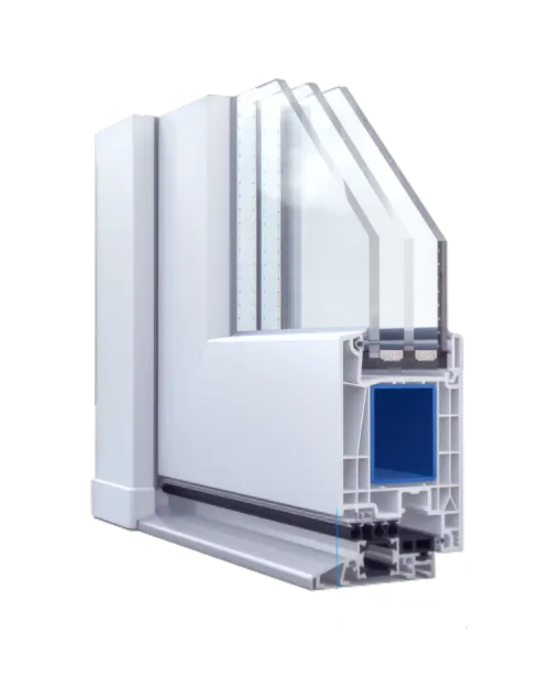 Puerta balconera PVC WDS 76 AD